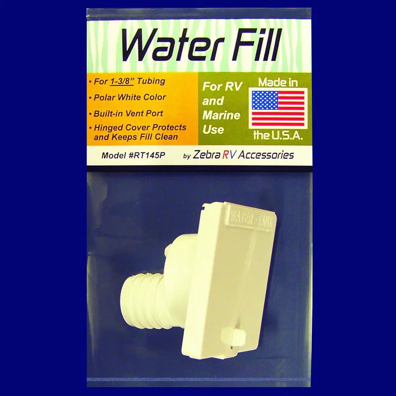RT145P – ZEBRA RV INC Fresh Water Inlet, Used For RV And Marine Fresh Water System Fill Spout With Hinged Cover For 1...
